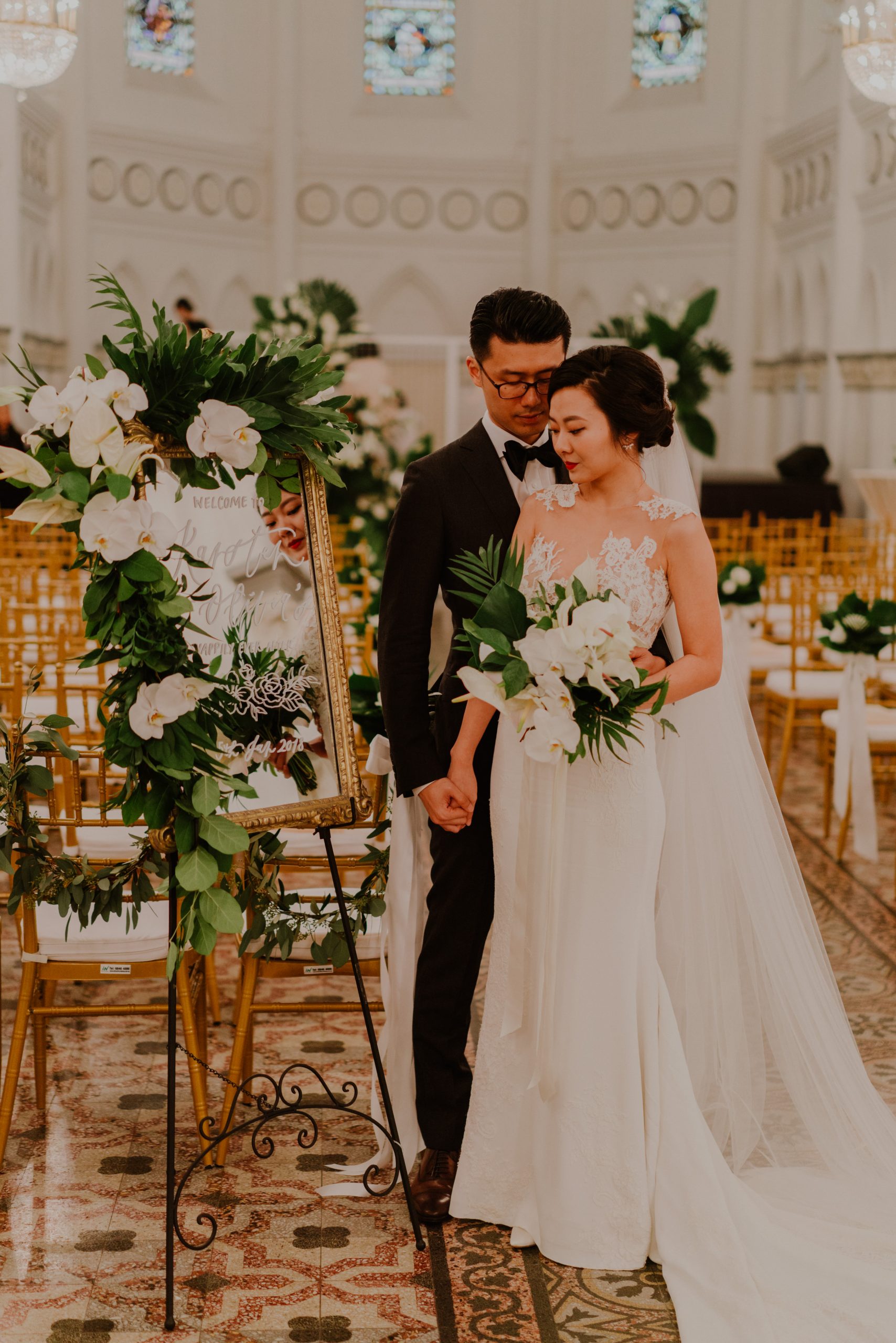 Botanical wedding at Chijmes